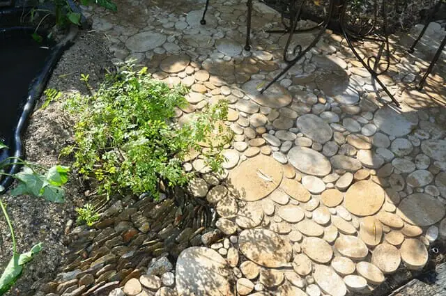 terrasse dalle pose sur sable
