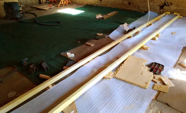 plancher affaissé