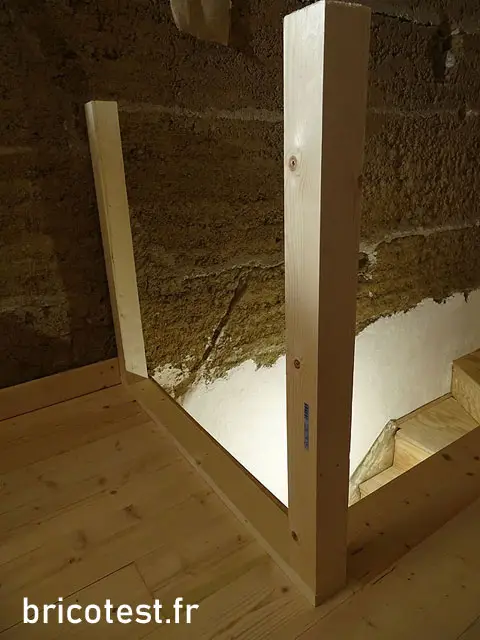 Fixation de la lisse basse dans le plancher