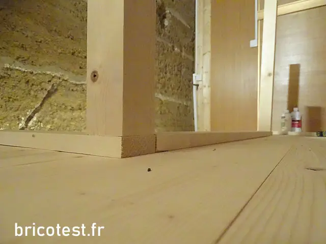 Construction de l'angle du garde-corps