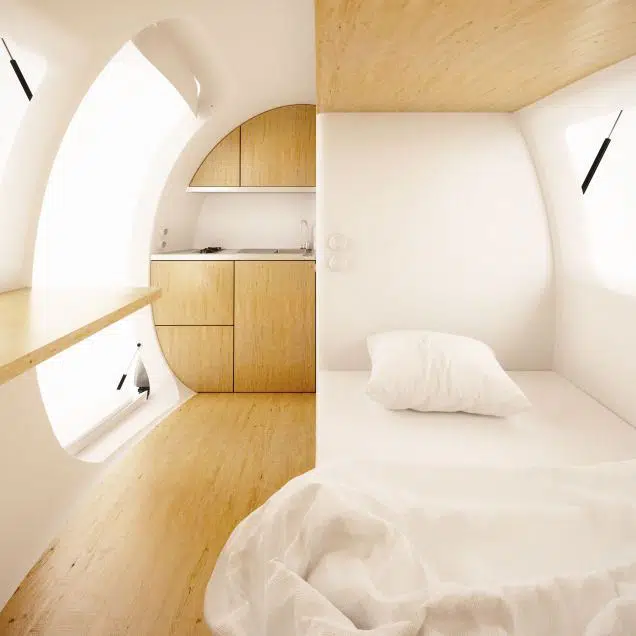 Ecocapsule en extérieur