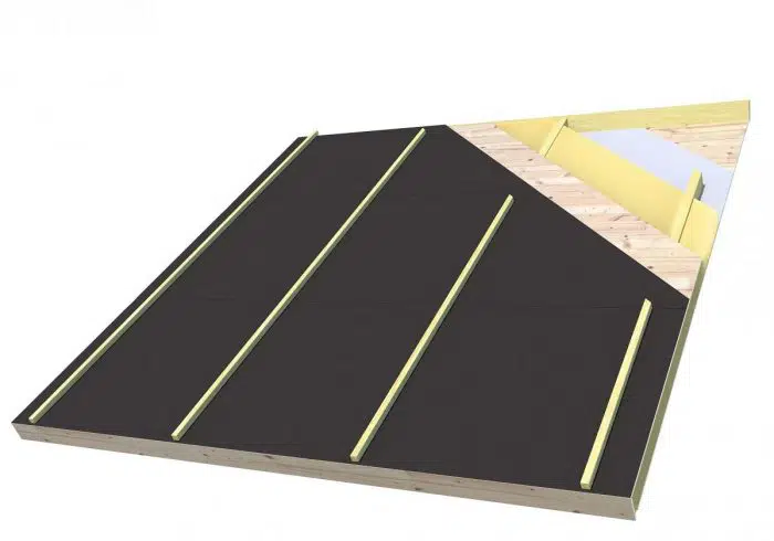 Exemple d'écran de sous-toiture bitumé