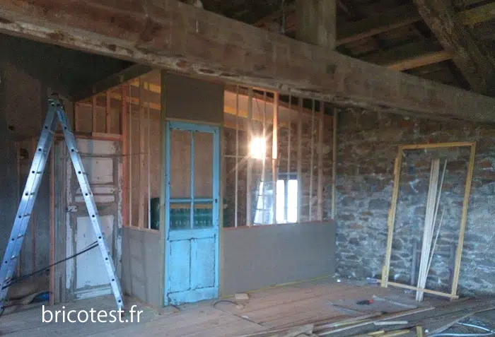 verrière bois industrielle