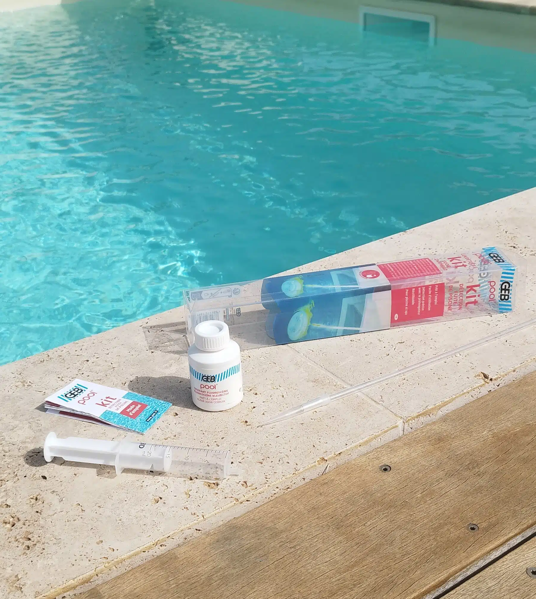 kit détection fuite piscine