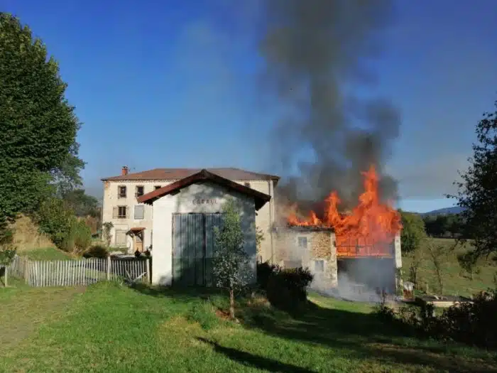 incendie gite ferme