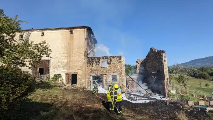 incendie gite ferme