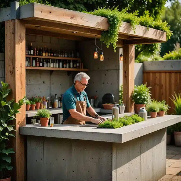 diy bar de jardin