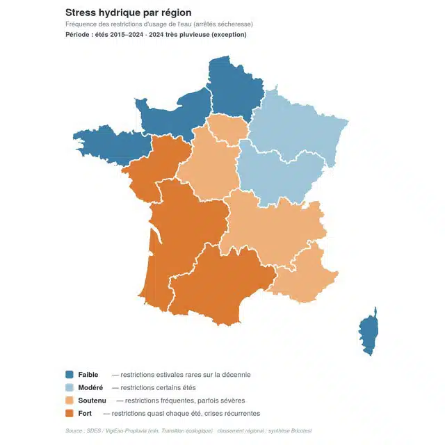 carte stress hydrique